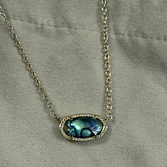 Kendra Scott Gold Necklace with Iridescent Stone - Picture 2 of 5